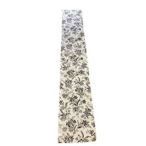 Tabitha Webb Black Floral Reversible 90" Classic Table Runner
